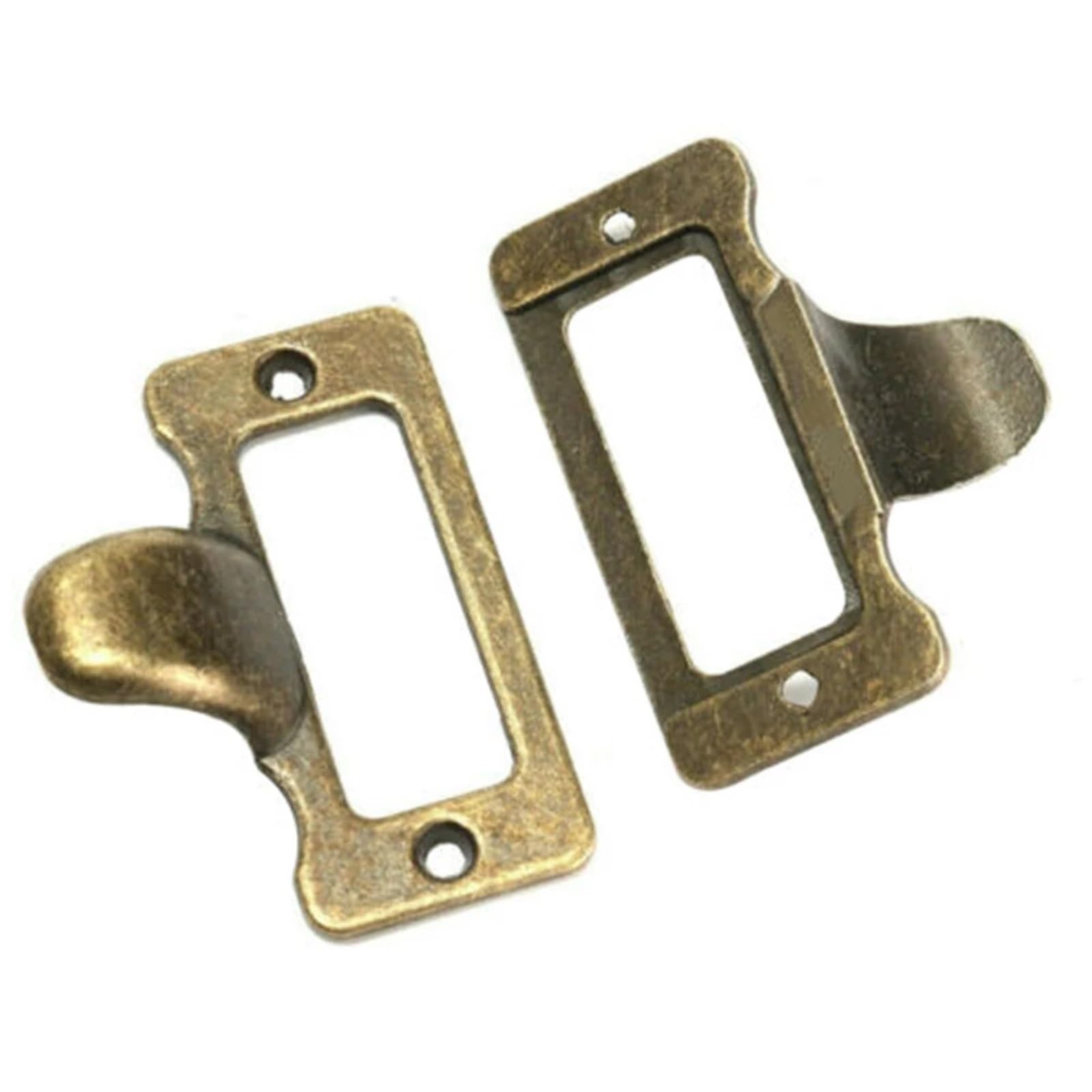 Porte-étiquettes pour cartes, Porte-étiquette 50 pièces en laiton Antique en alliage de Zinc 58x45mm armoire