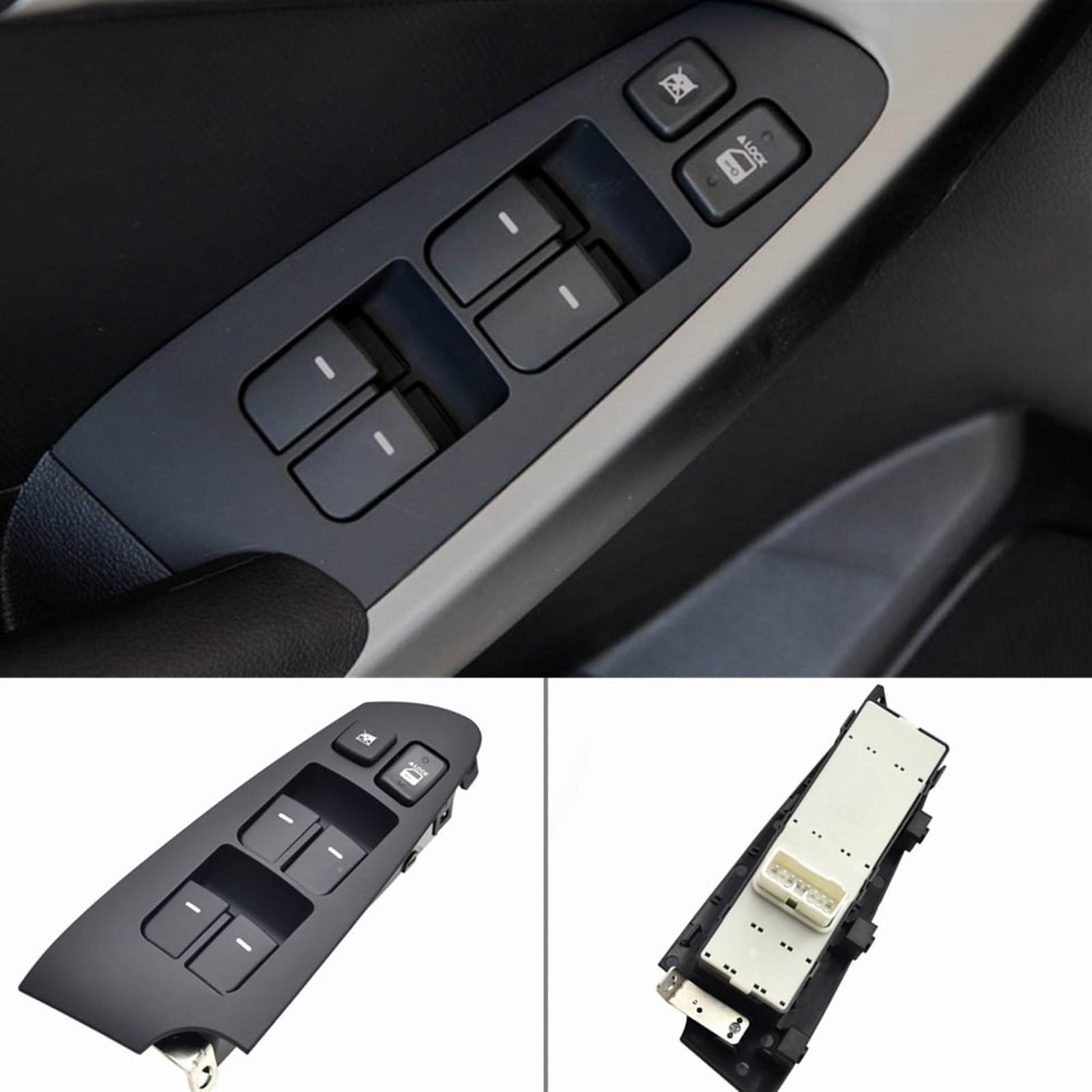 Interruttore di controllo del sollevatore elettric Interruttore alzacristallo elettrico per auto a 14 pin 935701M100WK Porta sinistra lato conducente per KIA per Forte per Cerato 2010-2013 Interruttor