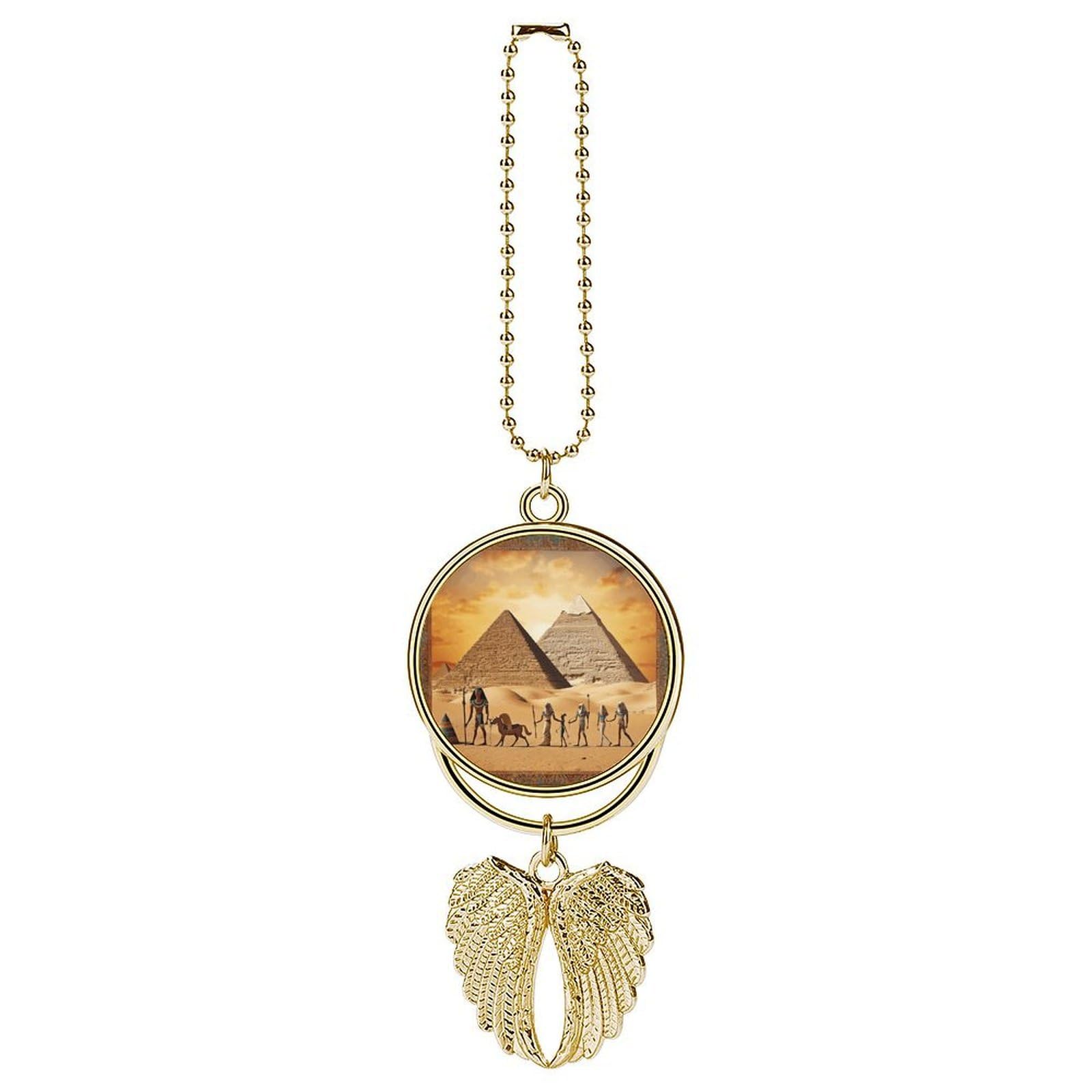 Ancient Egypt Car Pendant Personalized Car Hanging Ornament Auto Rear View Mirror Hanging Decoration Accessories Metal Cars Interior Ornament for Most Cars Truck SUV