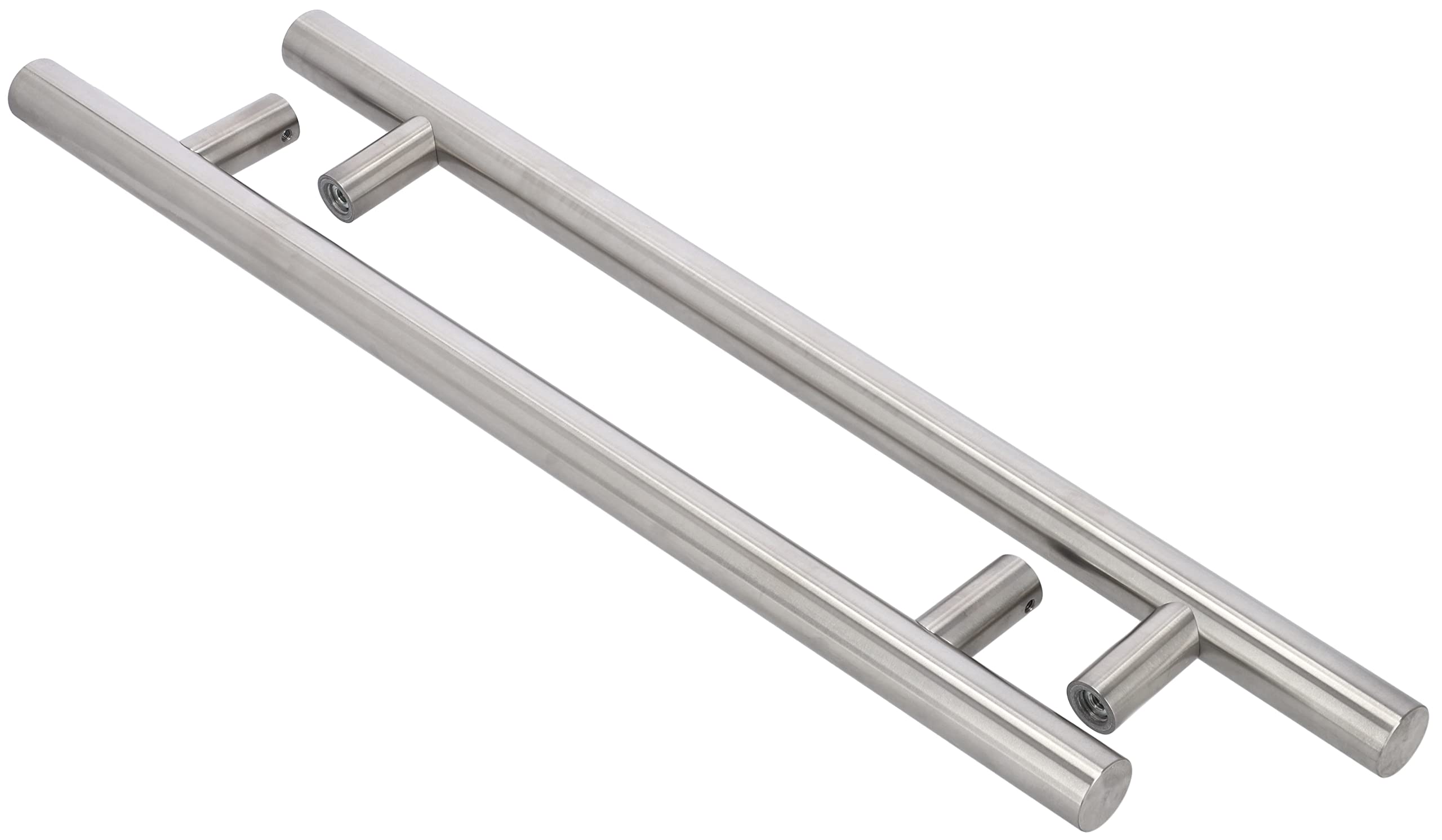 KOTARBAU® Tirador de puerta exterior de acero inoxidable de doble cara, 90 grados, 450 x 650 mm