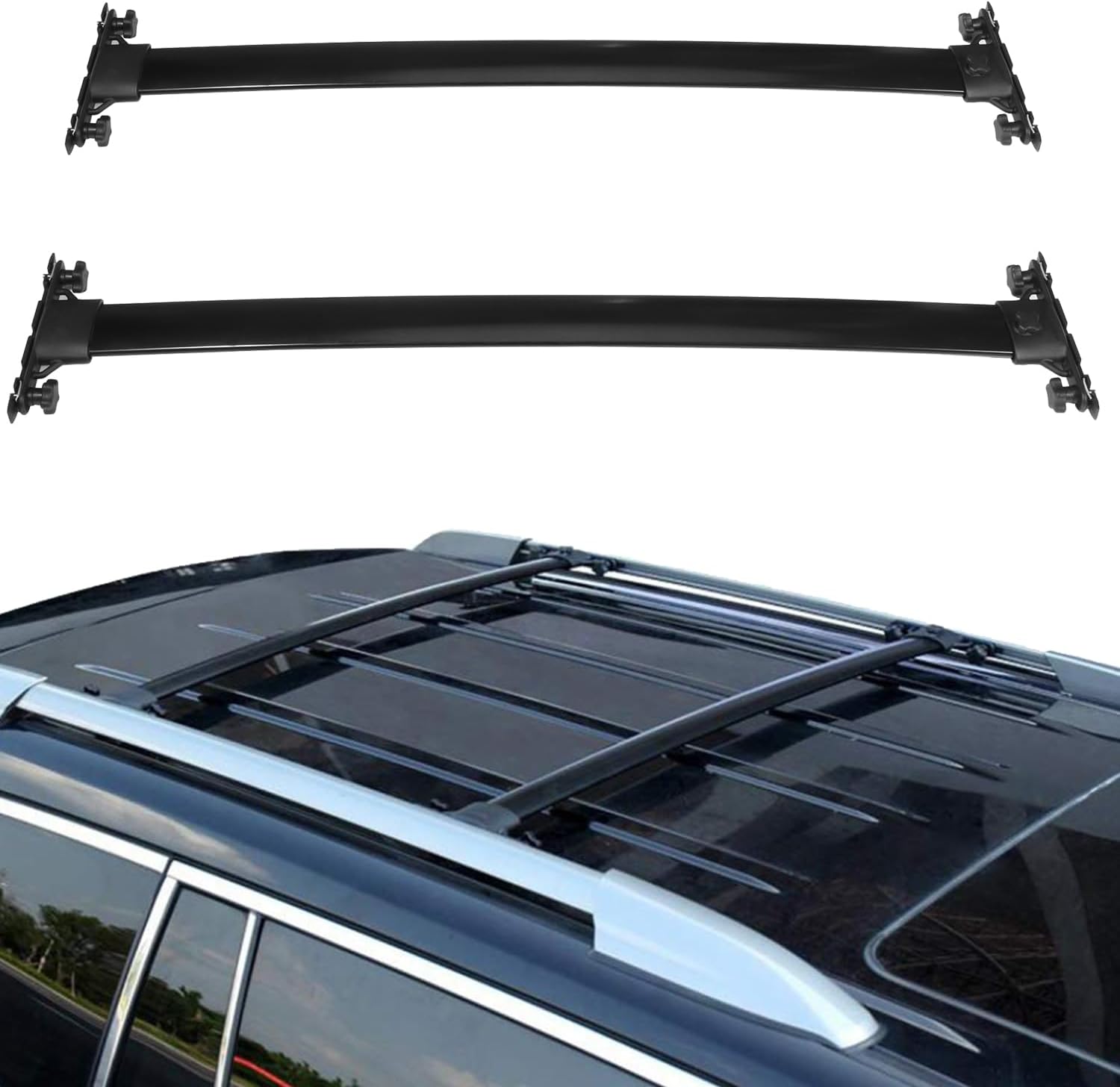 OCPTY Roof Rack Cross Bars Fit for Toyota for Highlander 2008 2009 2010 2011 2013 Cargo Bars for Cargo Carrier Bag Luggage Kayak Canoe Bike Snowboard Skiboard OCPTY Roof Rack Cross Bars Fit for Toyota for Highlander 2008 2009 2010 2011 2013 Cargo Bars for Cargo Carrier Bag Luggage Kayak Canoe Bike Snowboard Skiboard