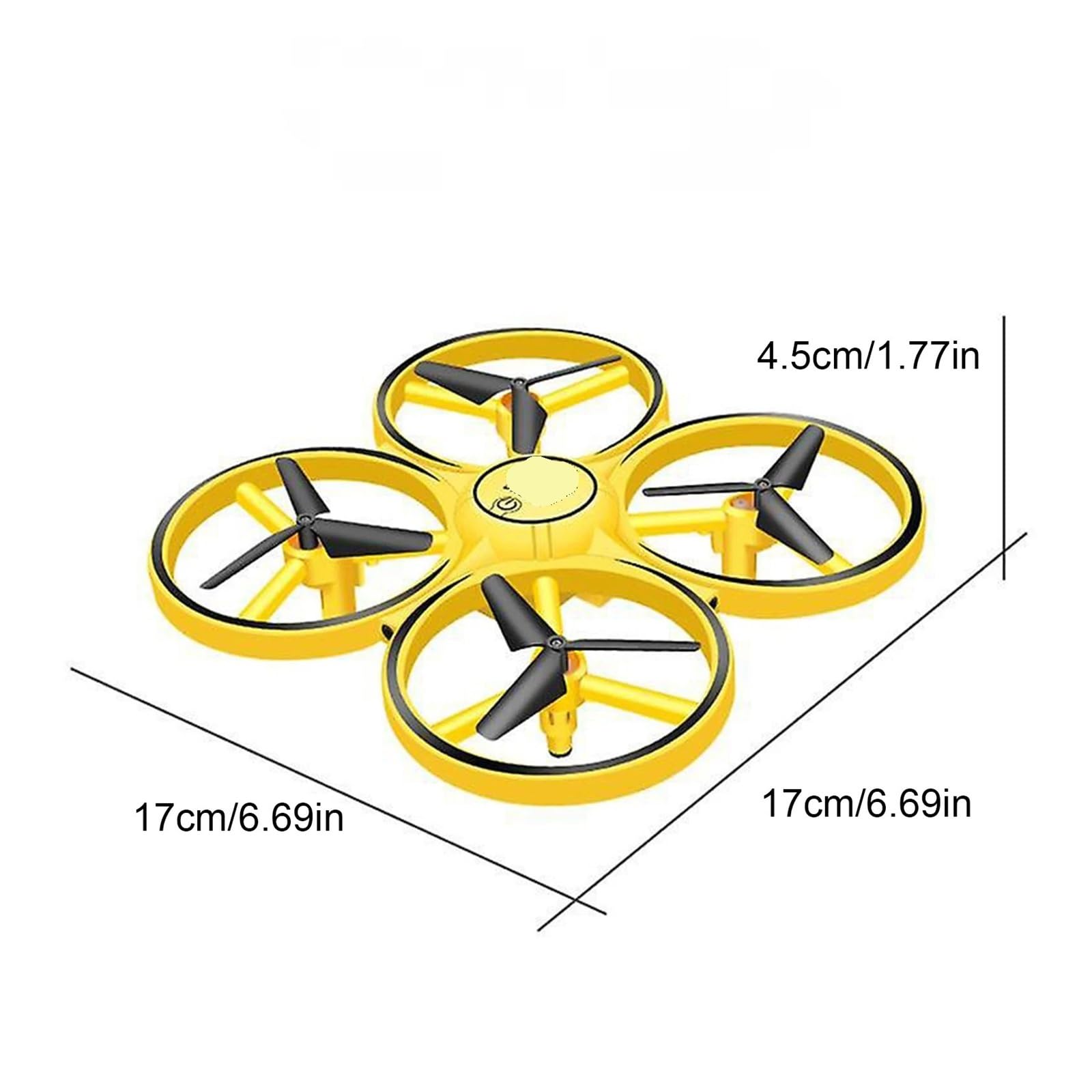 Drone con anticolisión por Infrarrojos y Luces LED, cuadricóptero RC con Sensor for Vuelo en Interiores y Entrenamiento.