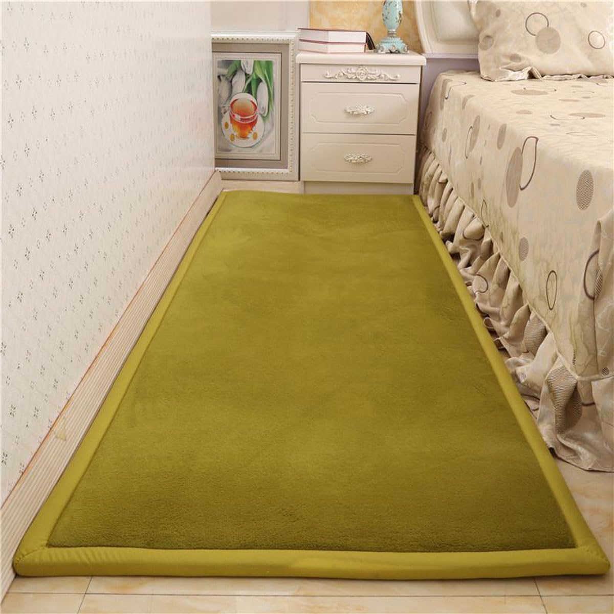 Dmkjdzsw Play Crawling mat for Nursery Baby, Extra Soft Activity Floor Mat for kids Playroom Bedroom-moss green-200 * 200cm
