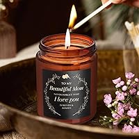 Vista 3 de Regalos de velas para mamá de hijo e hija, el mejor día de la madre, te amo, regalo de cumpleaños para ella, vela relajante de aromaterapia