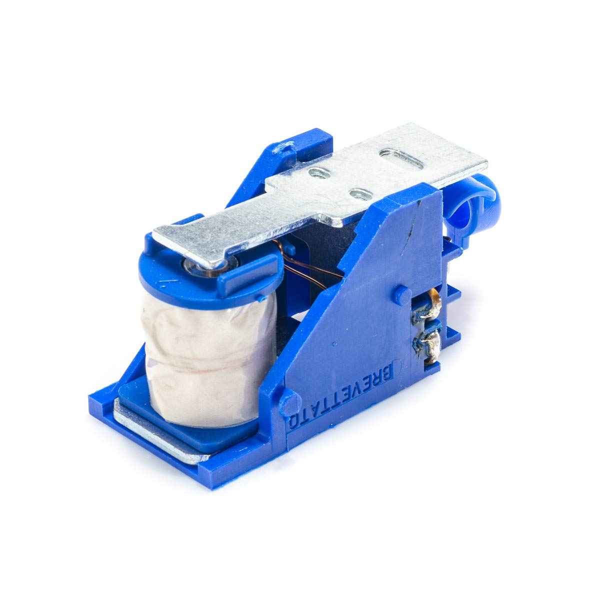 CISA 107120001, Groupe bobine pour serrure électrique séries 1116XX et 1117XX, tension 12 V CA, main droite, support en nylon bleu