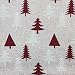 Kt KILOtela - Tela por metros de tapicería Navidad - Jacquard - Ancho 280 cm - Largo a elección de 50 en 50 cm | Abetos - Granate, blanco