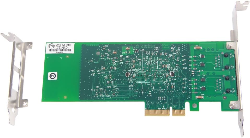 Up To 50% OFF 1.25G Gigabit Ethernet Converged Network Adapter (NIC) for Intel 82576 Chip, Dual RJ45 Copper Ports, PCI Express 2.0 X4, Compare to Intel E1G42ET