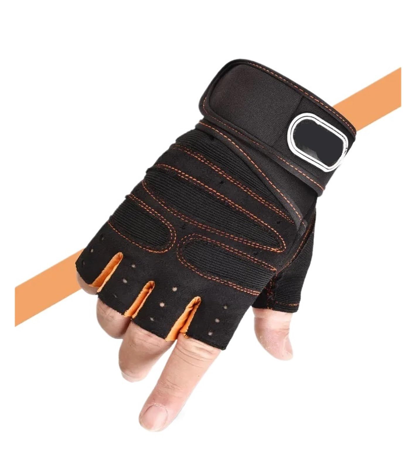 Guantes con mancuernas para hombre y mujer, guantes antideslizantes para levantates para levantamiento de pesas, culturismo, entrenamiento deportivo, Protector de muñeca, guantes de gimnasio