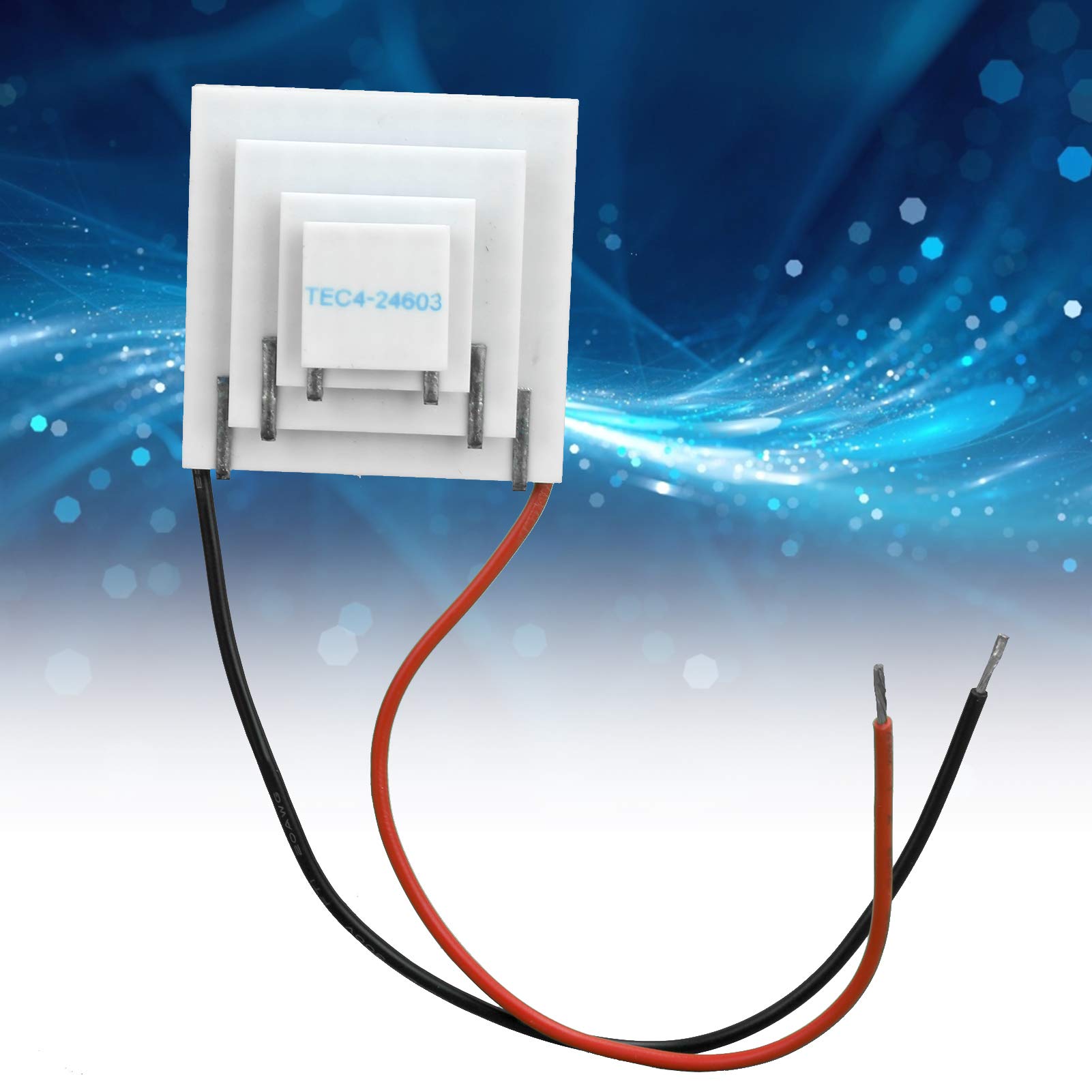 Dispositivo di Raffreddamento Termoelettrico, Accessori per Computer di Refrigerazione in Ceramica a 4 Strati TEC4-24603 15-20-30-40mm DC12V, Guarnizione in Gomma Siliconica 704