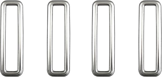 Amazon | BRIGHTZ ハスラー MR52S MR92S ステンレスエアコンリング サテンシルバー 4PC 【 T-AC-COV ...