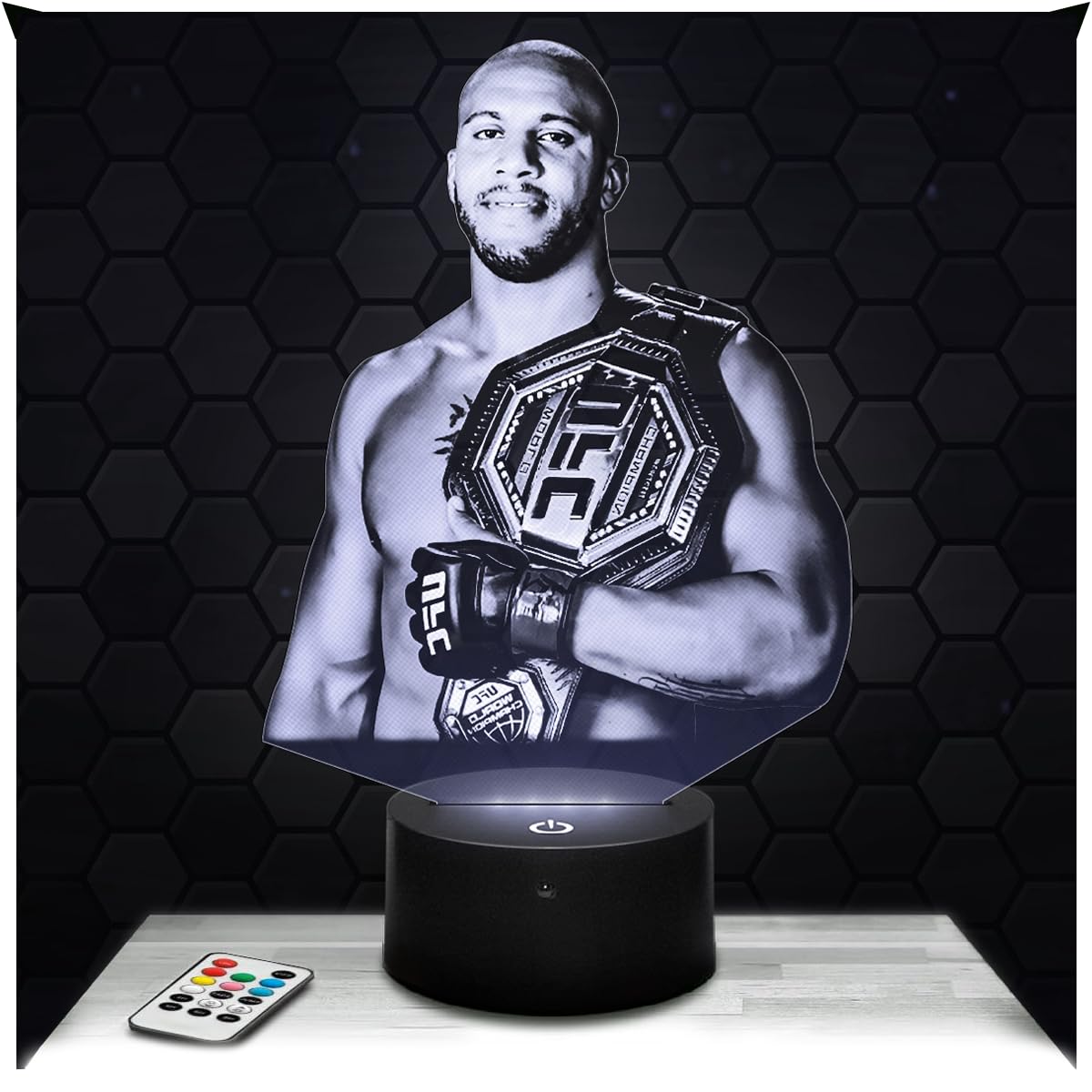 Lampephoto.fr - Cyril Gane Good Kid MMA 3D Lamp Decoration Free Martial Arts, Gift Idea for Men Cyril Gane Good Kid MMA Adult Night Light Room Decor, Original Christmas, Gift idea for Men