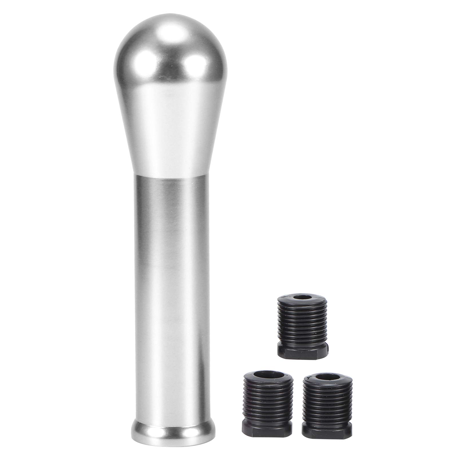 Gear Lever, Manual Gear Shifter, 15cm/5.9in Convenient Comfortable Grip for Car(B (silver))