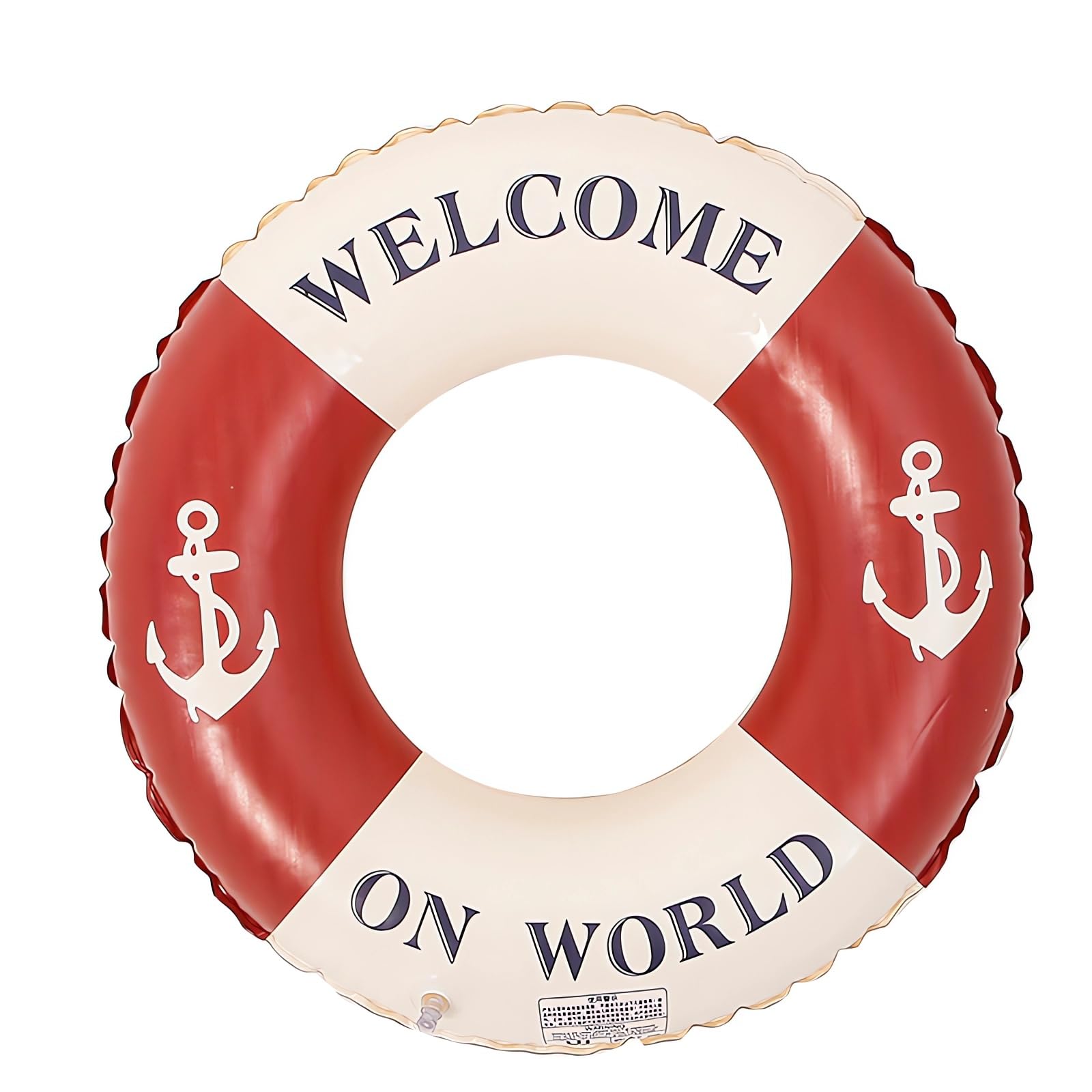 Inflable Anillo De Natación Vintage a Rayas Flotador Inflable, Fiesta De Agua Flotador Inflable Anillo De Natación, para Piscinas de Verano y Playa para Adultos y Niños