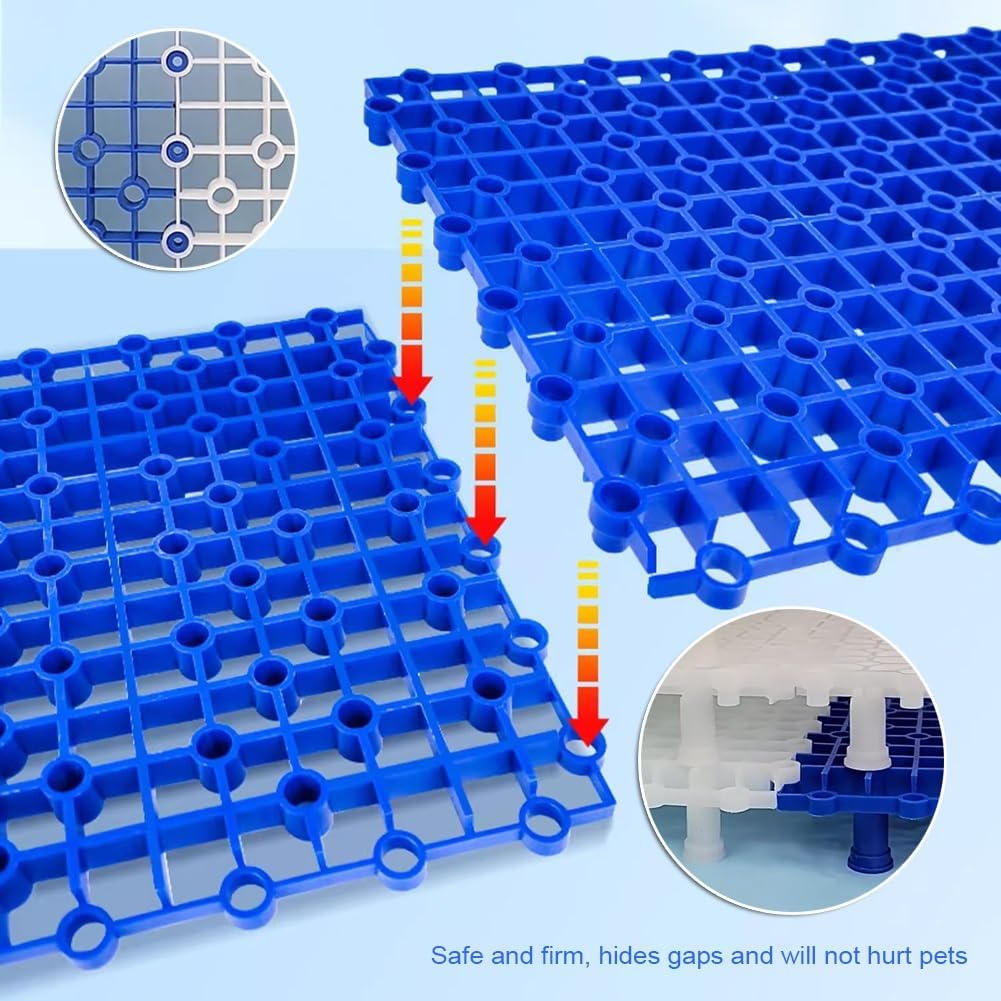 GZHERVICES Fish Tank Isolation Plates, Sand Divider Board for Aquarium Bottom, Pad for Gravel Bed, Fish Tank Bottom Plate Splicing Combination Clapboard(Black,26x20cm-10pcs)