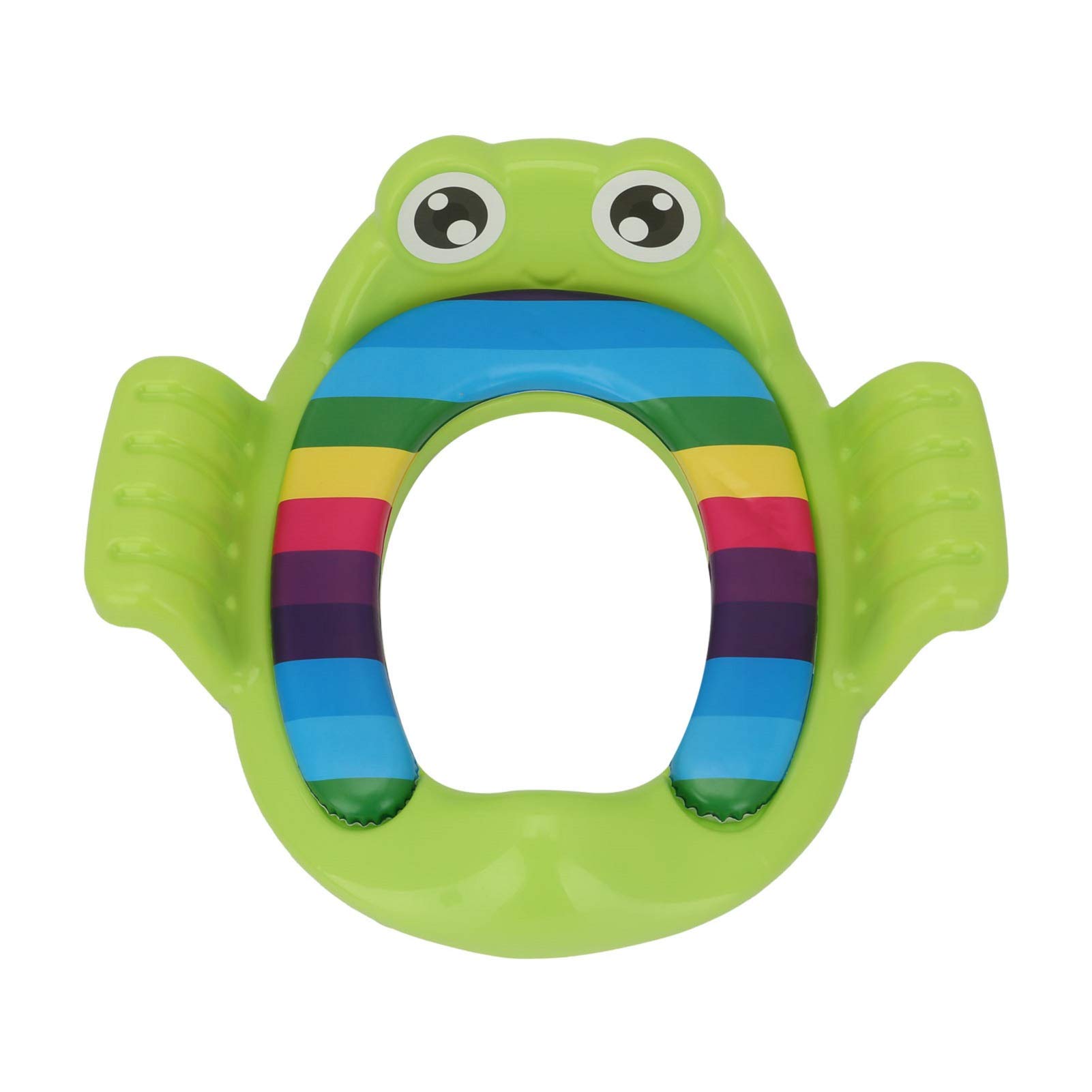 Shoze Toddler Toilet Seat Potty Training Children's Toilets Boys And Girls Toilets Training Ring With Backrest Handle Adjustable Toddler Anti-skid Training Toilet Seat Green