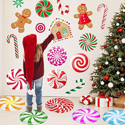 My Wonderful Walls Christmas Village Gingerbread House Wall Sticker - Pink Frosting Decor Decal