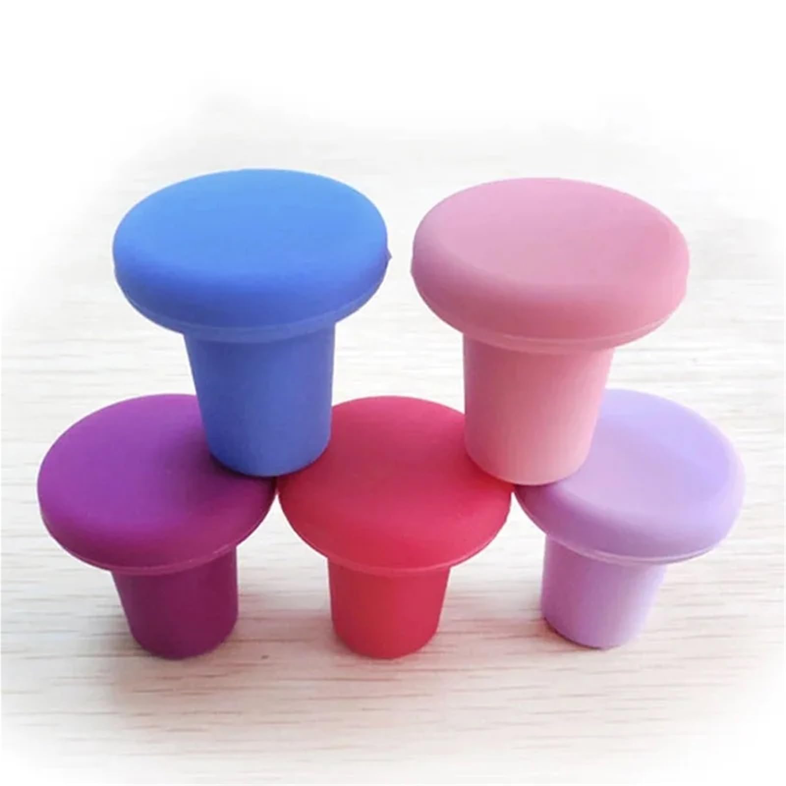 Bouchons de vin 20 pièces bouchons bouchon bouteille en Silicone for la conservation du et Champagne outils Bar à domicile sûrs sains