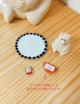 りんご　白くま貯金箱用　ミニしろくま(ガチャならぶんです。)用　小物セット 6176YMmA1RL._UF350,350_QL80_.jpg