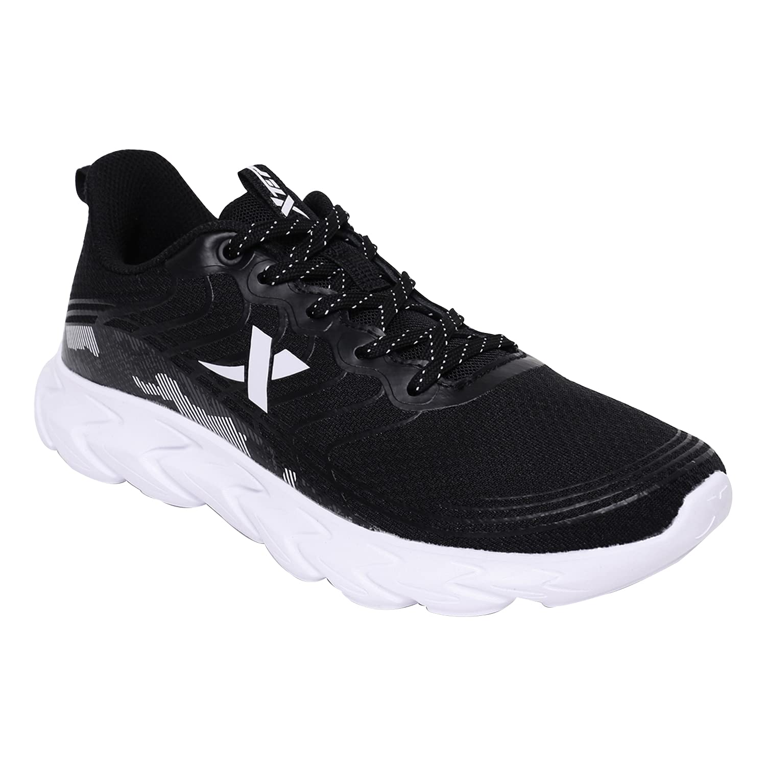 XTEPShock Absorbtion Midsole, Faux Leather Sole, Lace Up Style, Breathable Synthetic Leather Lightweight Mesh Upper, IP Sole, Lightweight Running Shoes for Women