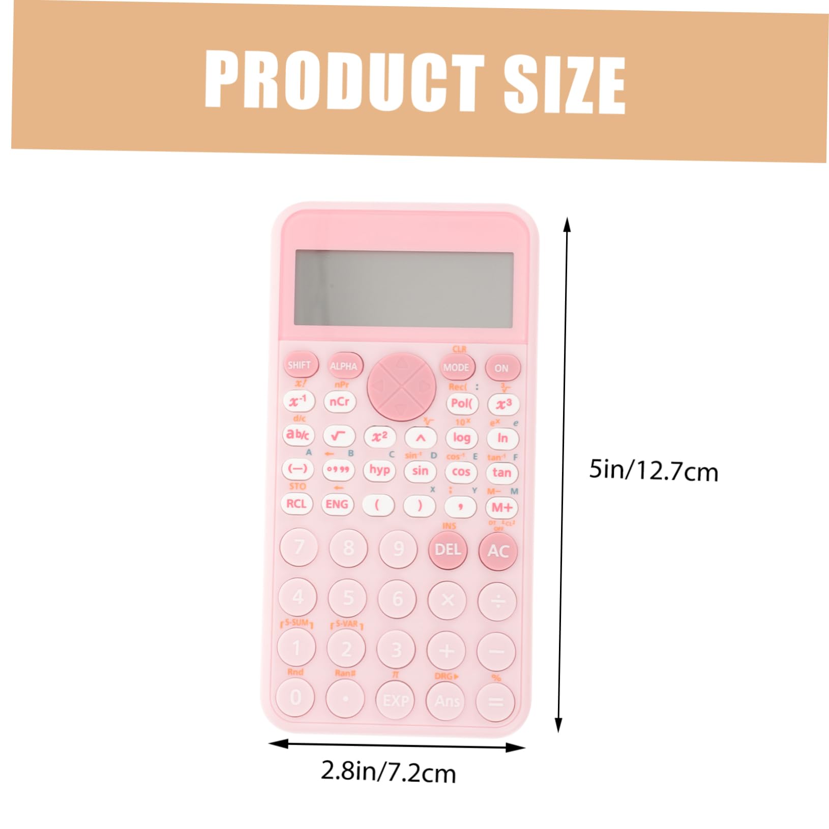 MAGICLULU 3pièces Calculatrice Scientifique Rose pour Étudiants Outil De Fonction Pratique pour Bureau Et Compétitions Académiques Écran Large Et Clarté Optimale