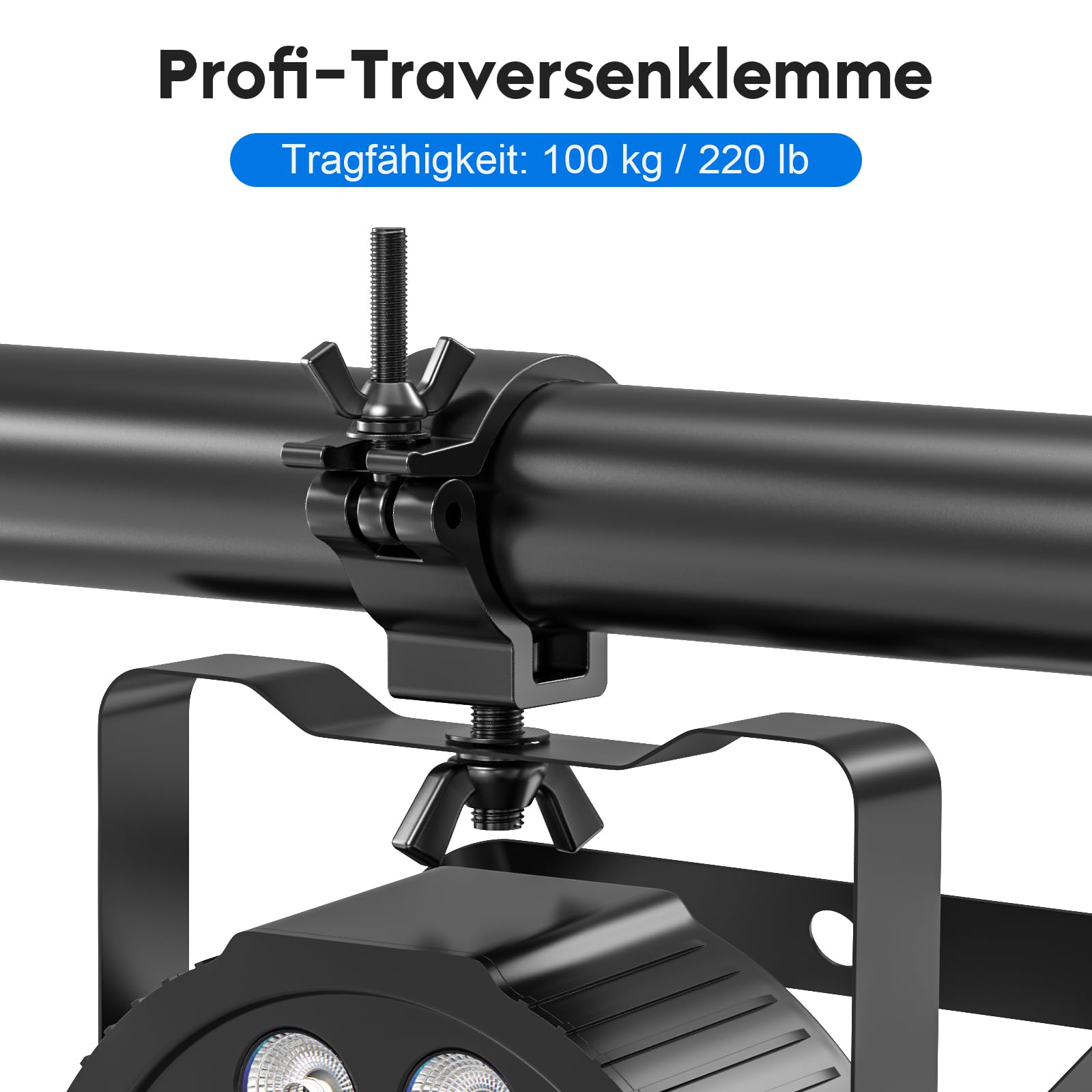 4 Stück Traversen Klammern 48-52mm Truss O Clamp Half Coupler Trussaufnehmer Aluminiumlegierung Truss Haken für Traverse Schellen Hook Clamps Lichter Bühne Beleuchtung Zubehör