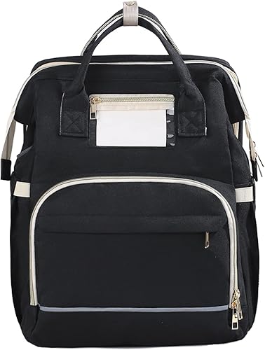 Miniatura 1 de QYunChen Mochila para pañales Negro - Mochila