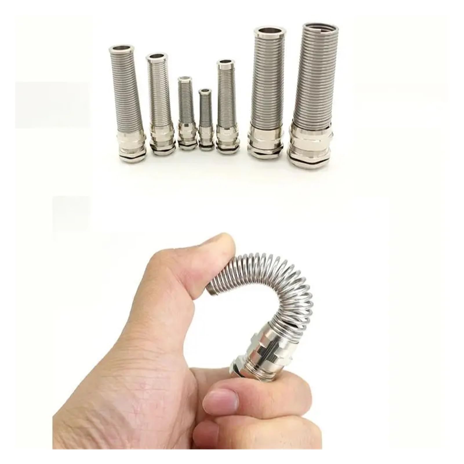 Metalowy dławik kablowy elastyczny mosiężny IP68, M12, M16, M18, M20, M22, M25, PG7, PG9, PG11, PG13.5, PG16, PG21(PG7-5PCS)