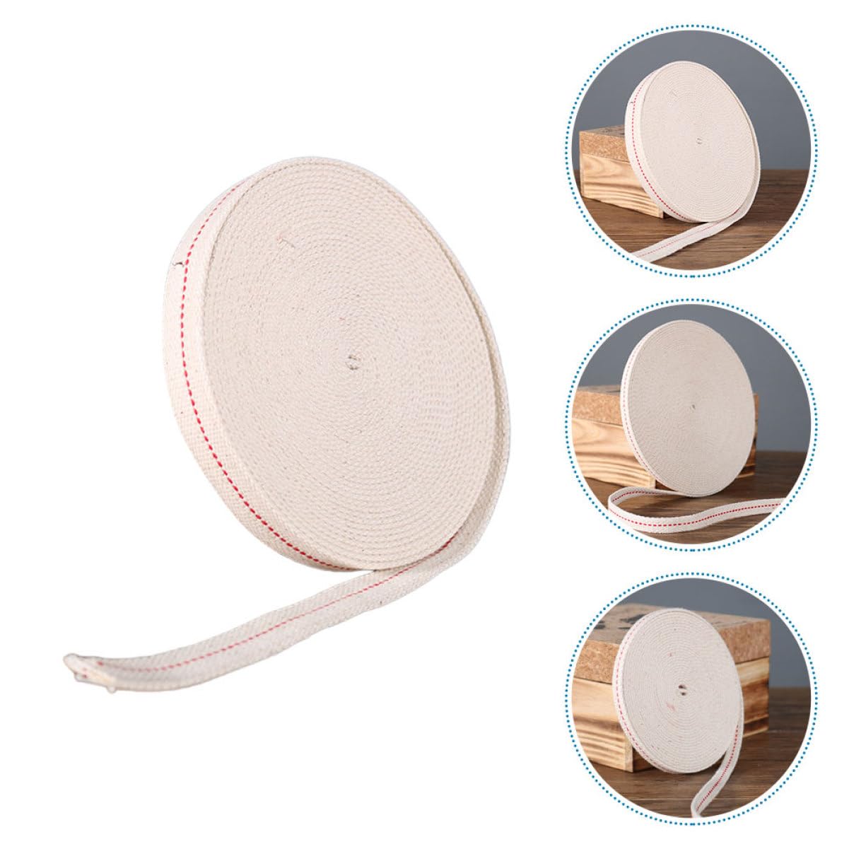 FUNOMOCYA Vintage Oil Lamp Wick Replaceable Cotton Wick for Household Outdoor Indoor Lamp Supply Cuttable