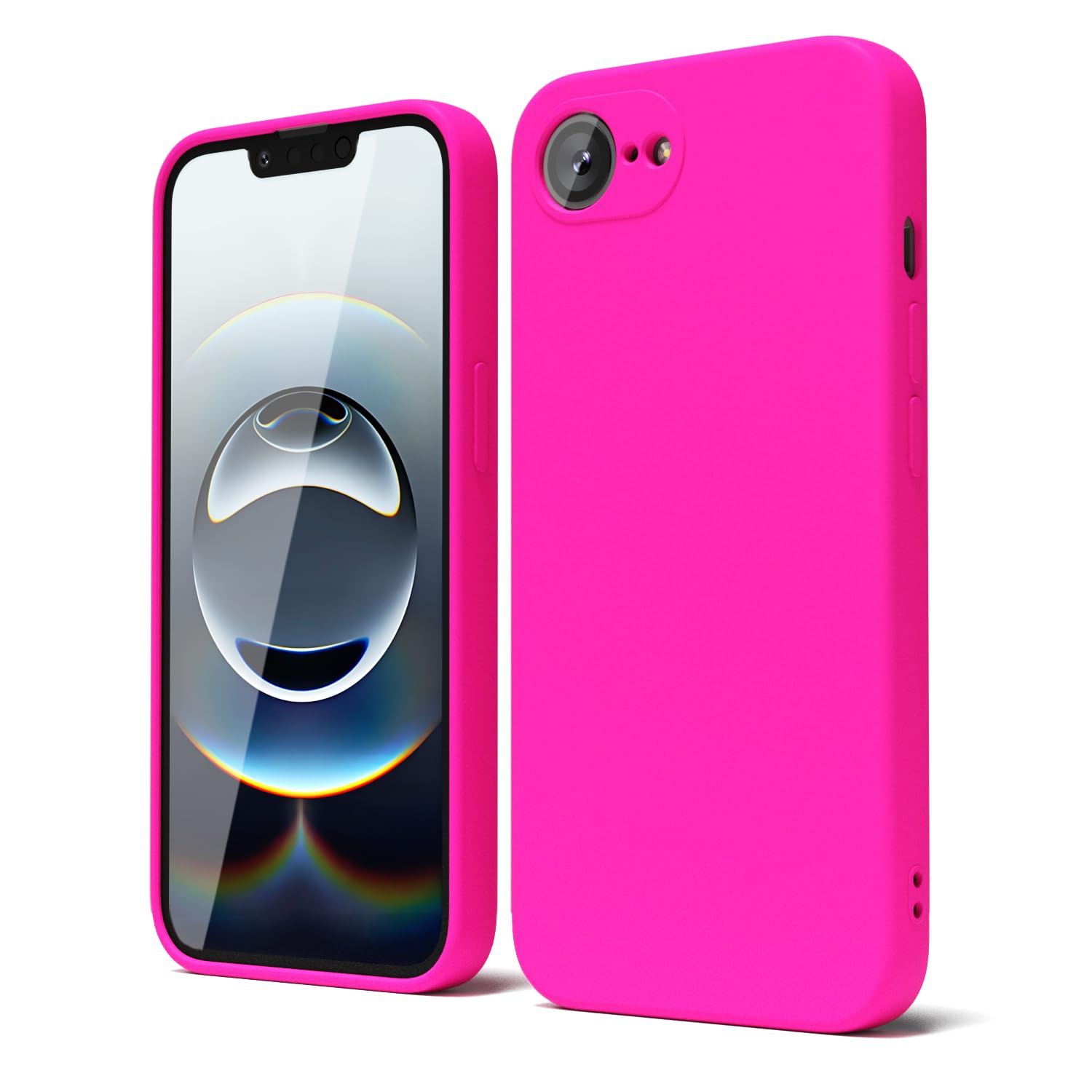 oakxco for iPhone 16 Pro Max Case Liquid Silicone, Soft Rubber Gel Elegant Aesthetic Basic Simple Cover, Cute Thin Slim TPU Matte Solid Color Plain Smooth Case for Women Girl, Light Pink — view 1730