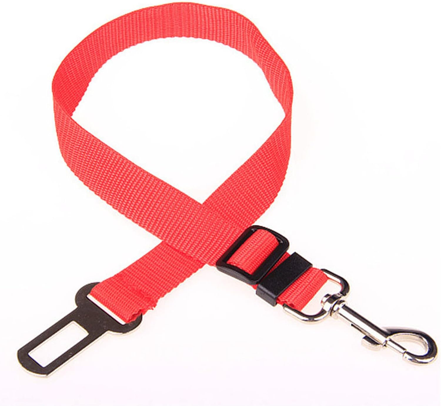 Pet Car Seat Dog Seatbelt Safety Harness Restraint Adjustable Leash Travel Clip Cat Belt for All Cars(Black)