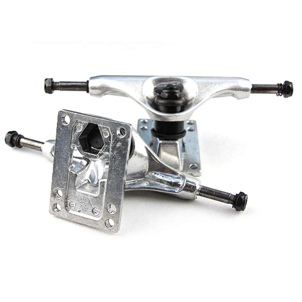 Skateboard Trucks Skateboard Räder Set Skateboard Achse Bridge Skate Board Halterung Skateboard Hardware PU-Stoßdämpfer