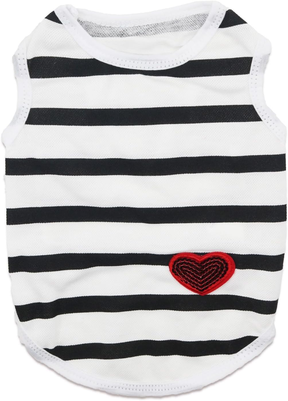 Dog Shirts for Small Dogs Summer Basic T-Shirt Striped Puppy Clothes Sequins Love Heart Sweatshirt Soft Cotton Short Sleeve Tee Shirt Pet Girl Boy Clothing Pullover Chihuahua Apparel - Image 4