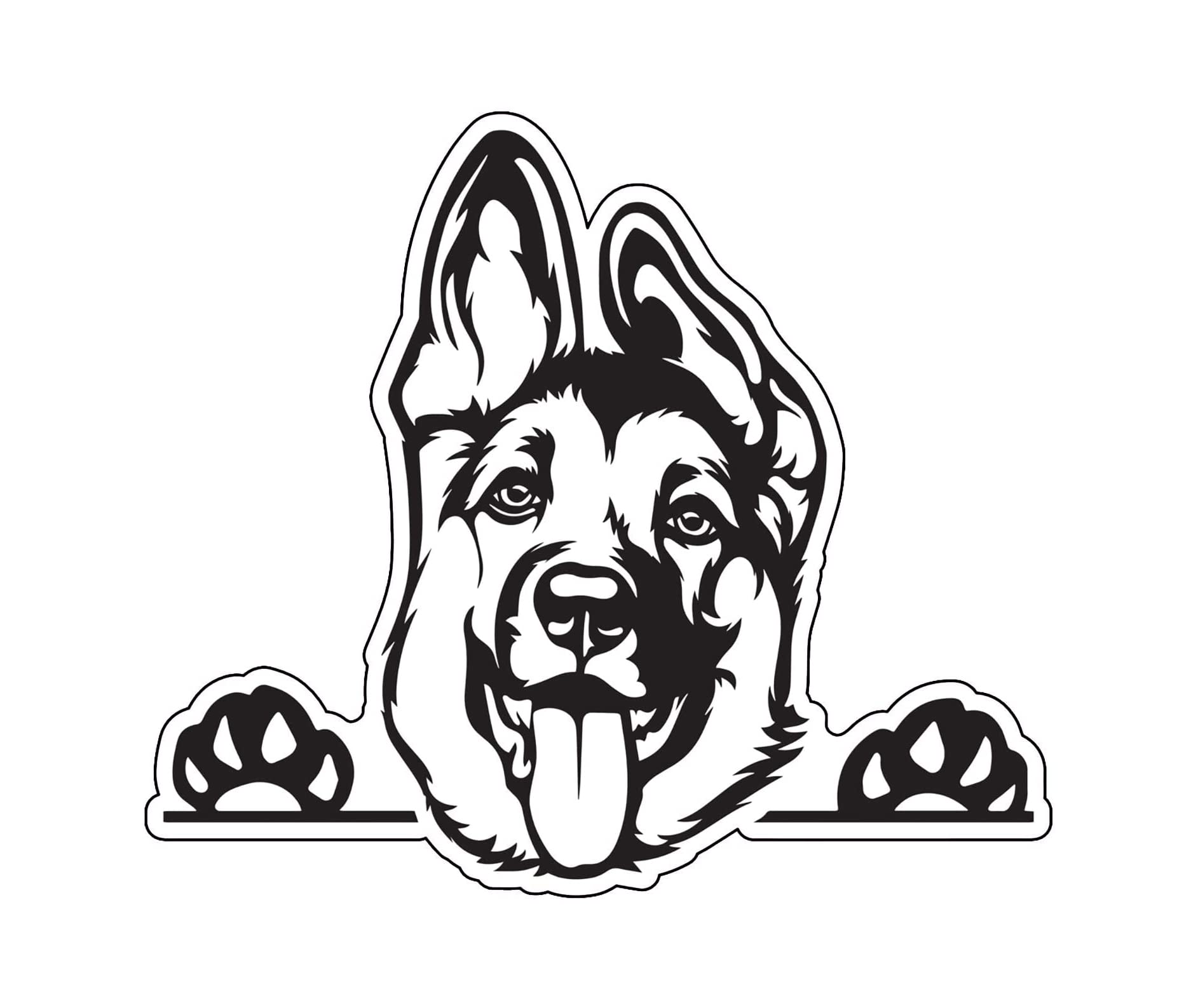Imán para refrigerador de pastor alemán con diseño de perro sonriente que alegra tu hogar