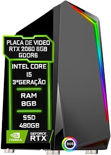 PC Gamer Blue PC Intel Core i5 (3ª Geração) 8GB RTX 2060 6GB SSD 480GB - Fonte 750w