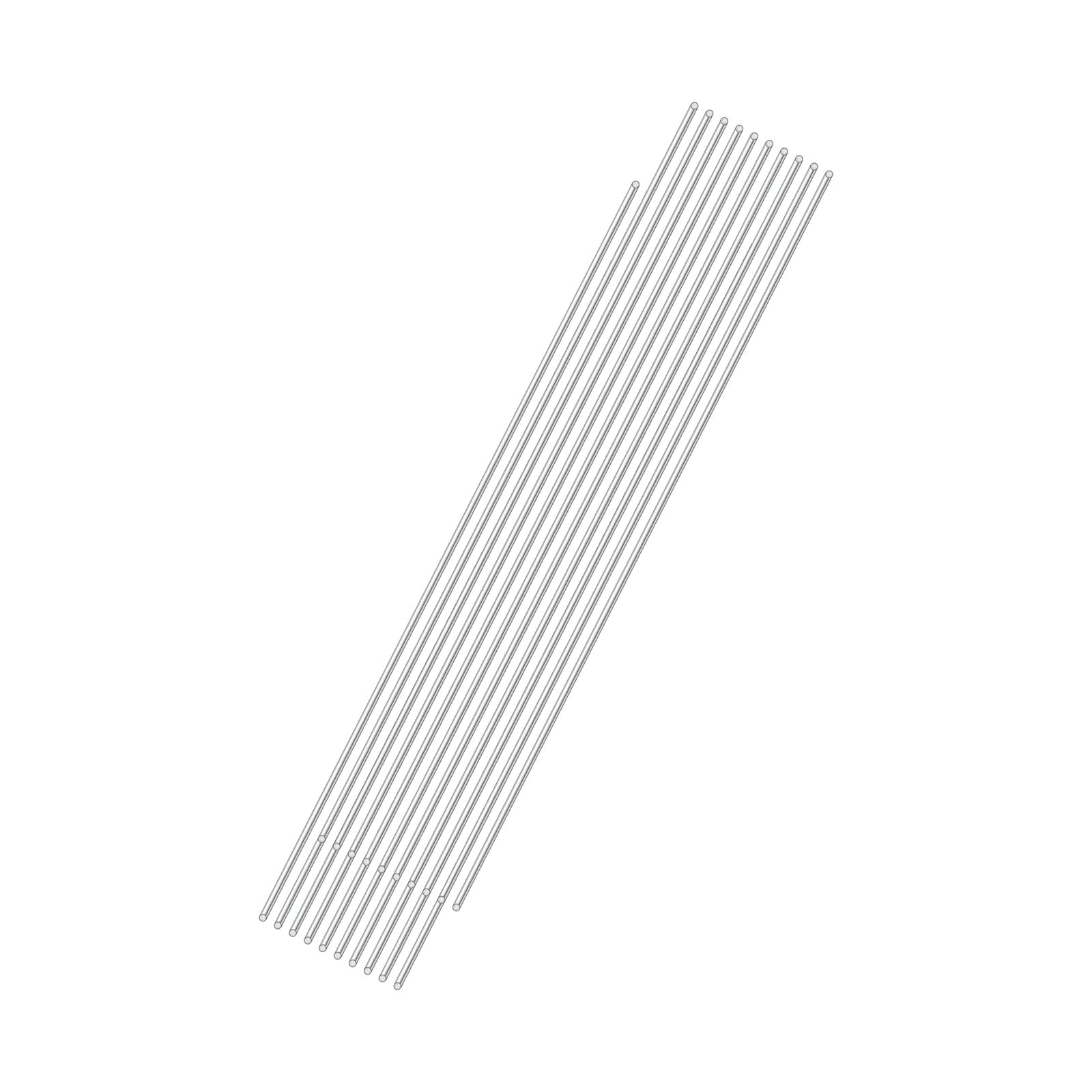 Edelstahl-Federdraht,Edelstahldraht,Federstahl Gerade Draht,Vollschaftstäbe Edelstahldraht,Flexibel,Für Modellauto Flugzeug Schiff 3D-Druck Schmuck Grillspieße