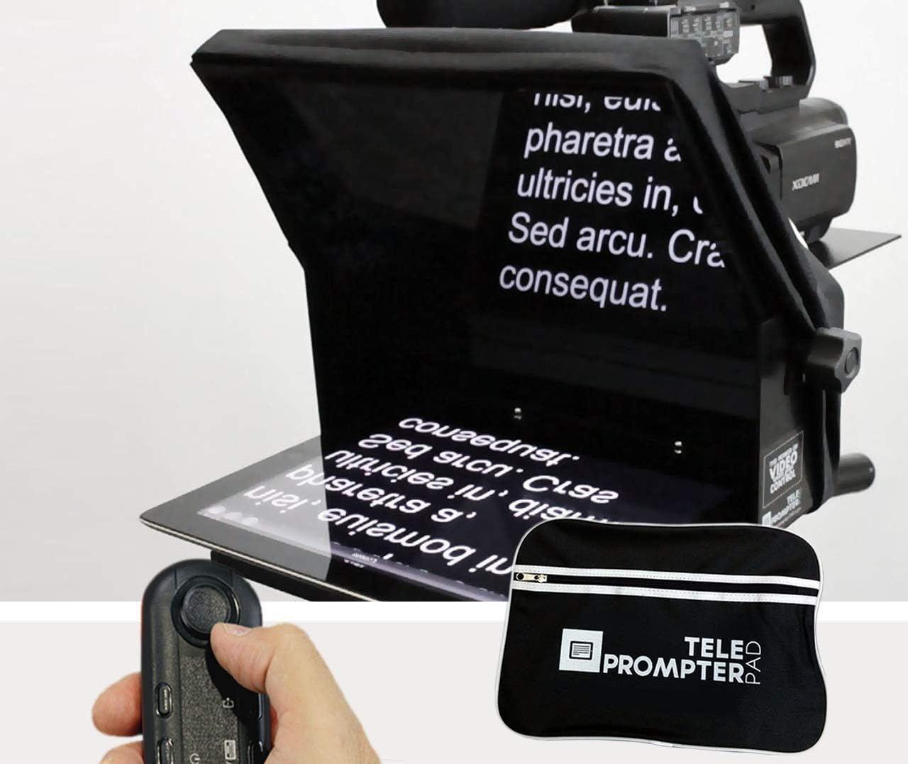 TELEPROMPTER PAD iLight PRO 12" Autocue teleprompter iPad Tablet