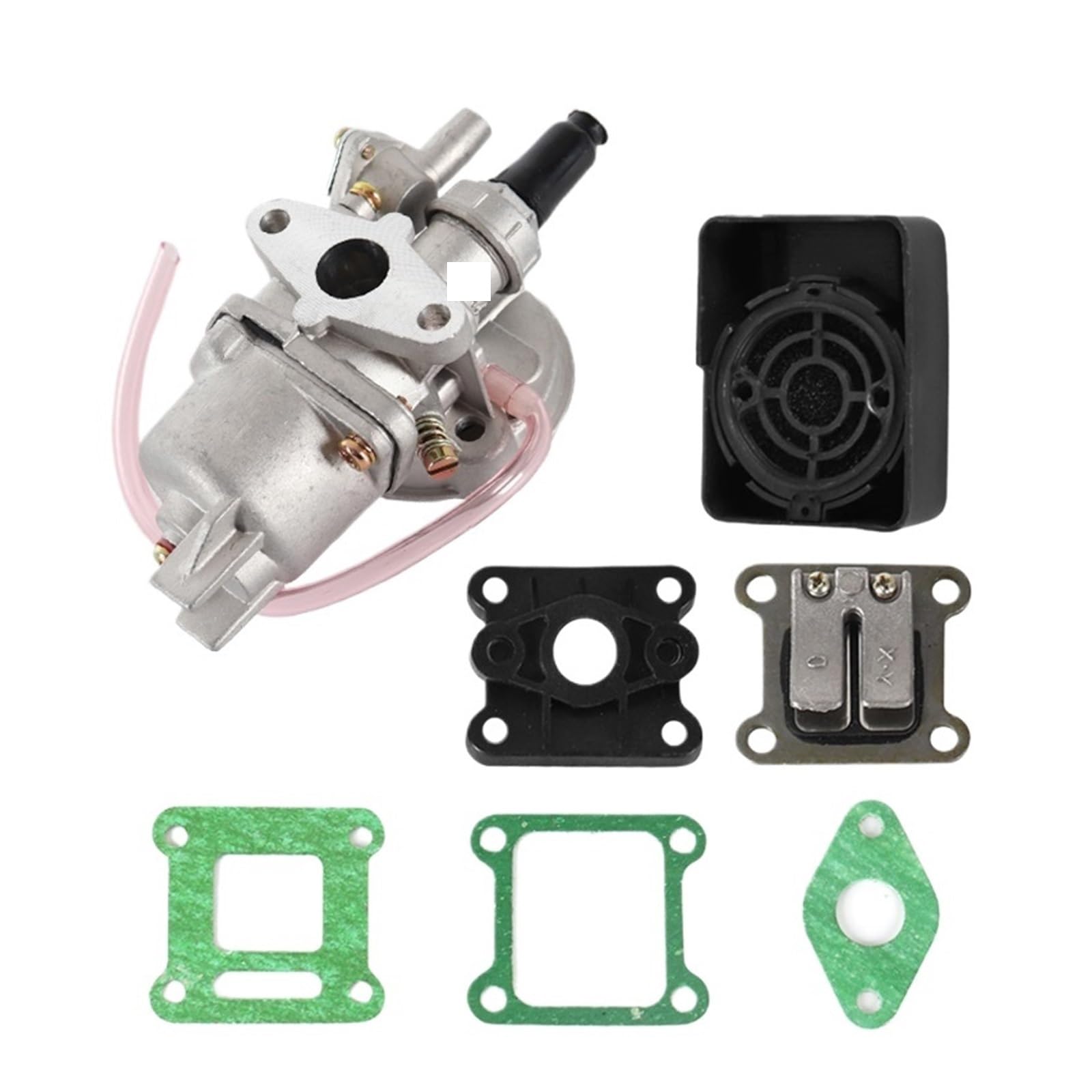 Carburador de 47cc y 49cc con kit de válvula de lengüeta para mini moto de cross 7
