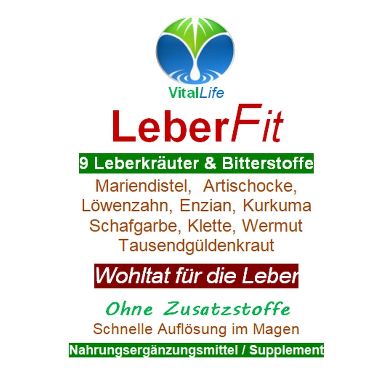 Leber Fit 9 LEBERKRÄUTER & BITTERSTOFFE 360 (3x120) Leberkapseln mit Mariendistel Artischocke Löwenzahn Kurkuma Enzian… traditionell für LEBER & GALLE. 100% Natur. OHNE ZUSATZSTOFFE 26459-3