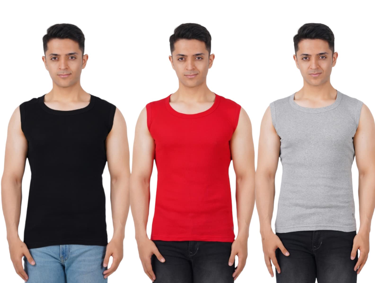 Modern Men's Premium Cotton Gym Vest (S - XXL) (4 Colors Available)-picture-54