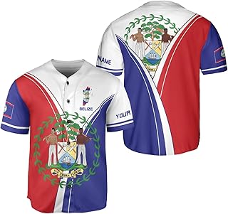 Personalized Belize Baseball Jersey Camisa Shirt, Belizean Flag Jersey, Belizean Pride Jersey for Men and Women Belize3