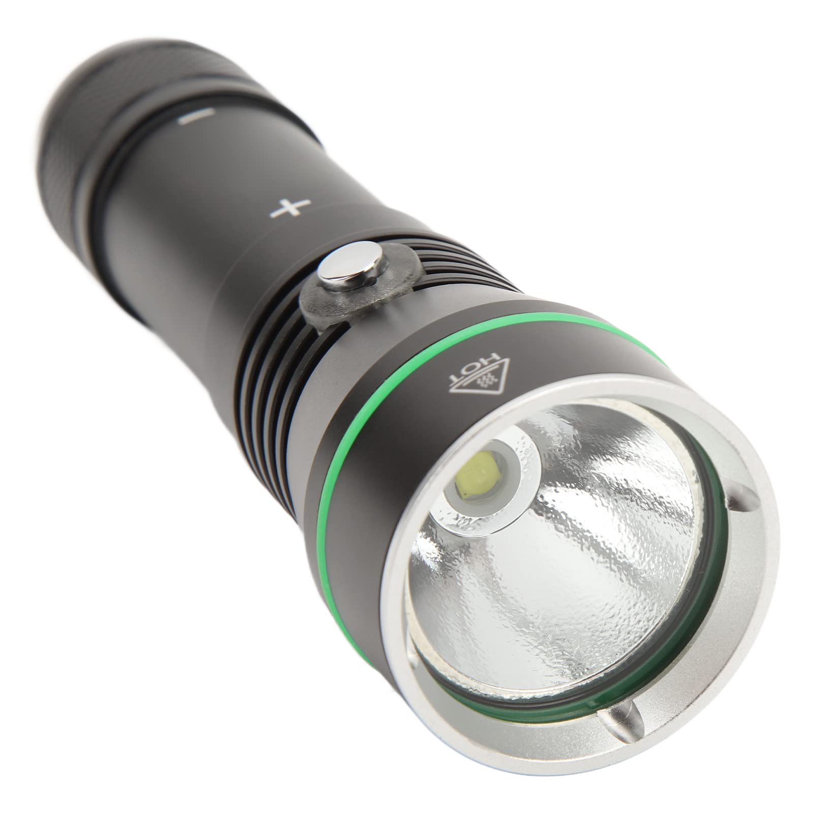 Torcia Subacquea Ad Alta luminosità con 3 modalità di Illuminazione per Avventure Subacquee Alluminio Impermeabile IPX8