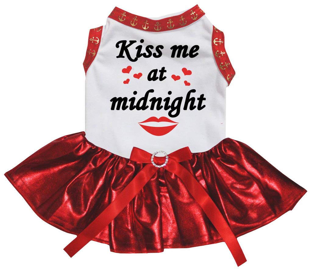 Robe tutu pour chien rouge Kiss Me At Midnight taille XXL