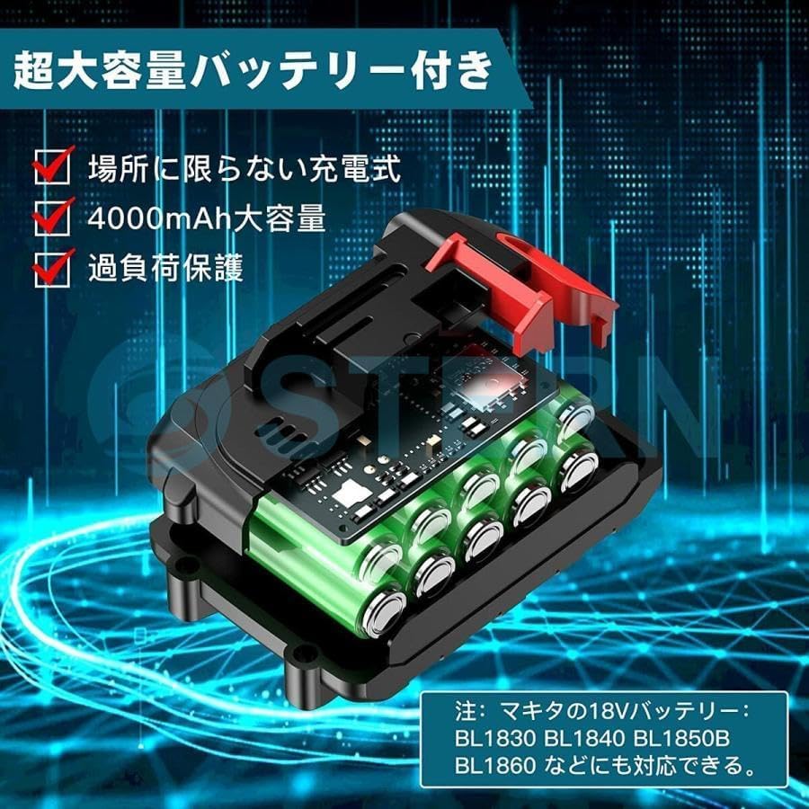 ヘッジトリマー 充電式 24V 大容量4000mAhバッテリ 植木バリカン 刈込幅490mm 切断径15mm 【統合】 生垣