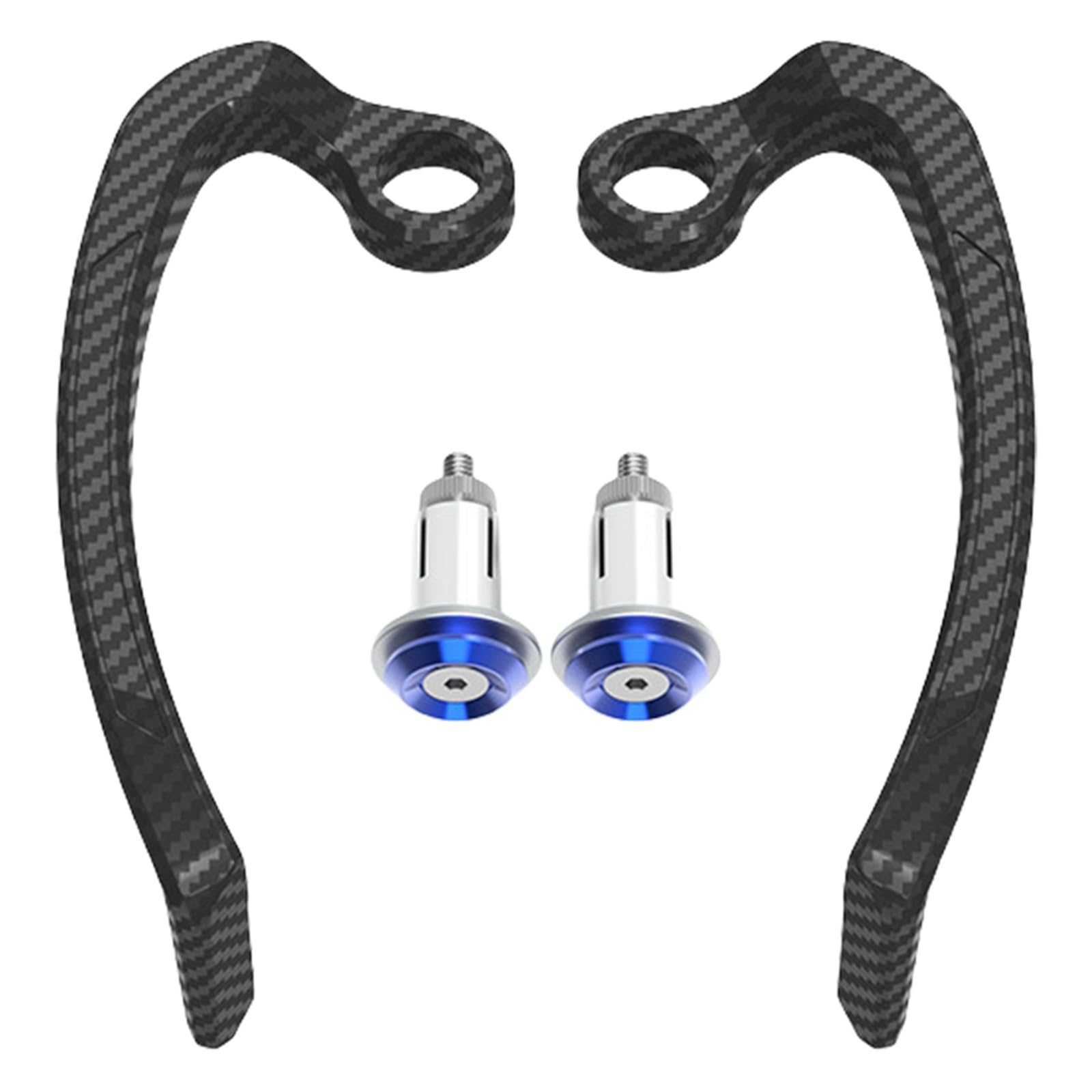 JKELPV Aluminum Alloy Motorcycle Brake Clutch Lever Hand Guard Protector Modification Accessories Handguard Shield Motorcycle Hand Guards(Blue)