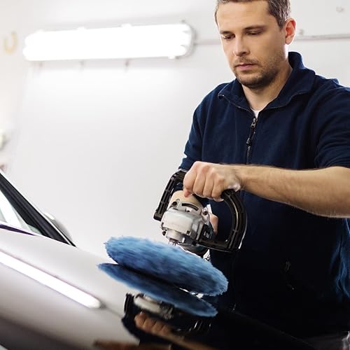 Miniatura 7 de Juego de 40 almohadillas de microfibra para pulir el coche, 8 de felpa, 8 no tejidas, para pulir (5-6 pulgadas)