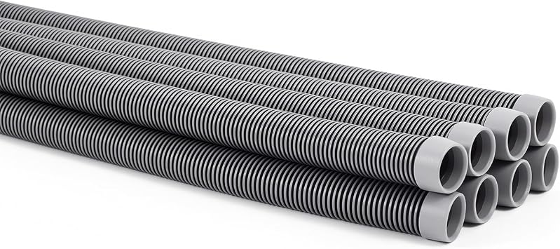 Sepetrel Pool Vacuum Hose - Pool Hoses for Inground Pools,1-1/2-Inch by 26-Feet,Fits Most Brands of Automatic Cleaners,Black