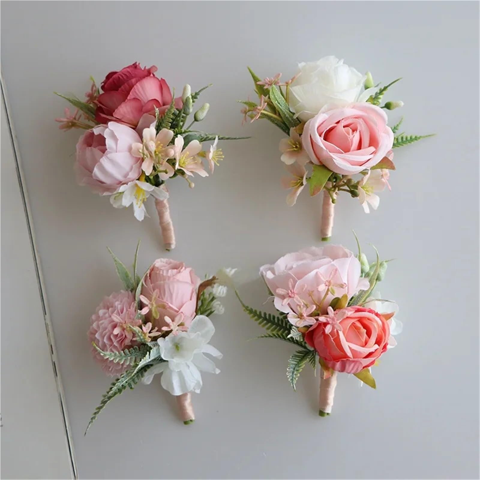 Ansteckblume BräUtigam Lilien-Orchideen-Hochzeits-Boutonniere for Trauzeugen, Brautjungfern und Bräute | Wrist flower