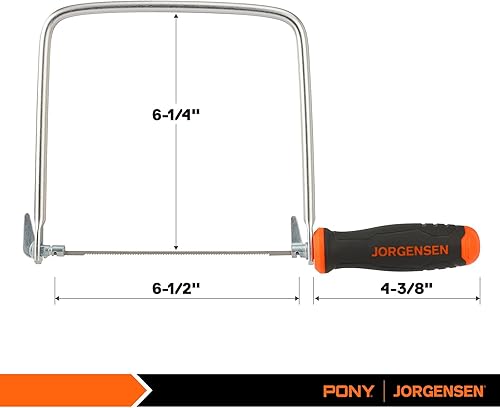 Miniatura 2 de JORGENSEN Juego de 2 cuchillas de repuesto para carpintería, plástico, caucho y corte de metal blando de 6-12 pulgadas