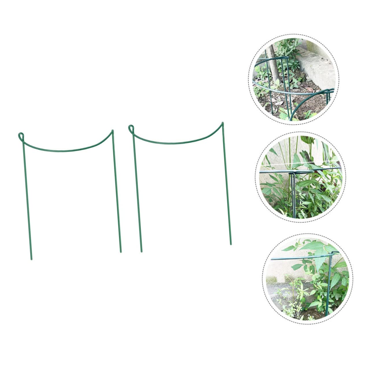 SUPVOX Pflanzenstützstäbe – 6 Stück, Verstellbar, Metall, Grün, Für Orchideen, Tomaten, Rosen