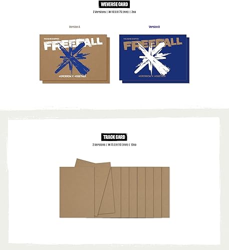 Miniatura 4 de TXT - The Name Chapter FREEFALL 3th Weverse Album ver. RANDOM + Juego de tarjetas de fotos adicional
